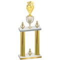Double Gold Carbon Fiber Victory Pickleball Trophy