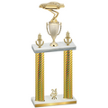Double Gold Carbon Fiber Year Cars Trophy
