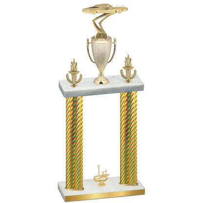 Double Gold Carbon Fiber First Place Cars Trophy