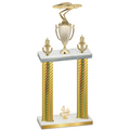 Double Gold Carbon Fiber Fourth Place Cars Trophy