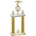 Double Gold Carbon Fiber Year Cars Trophy