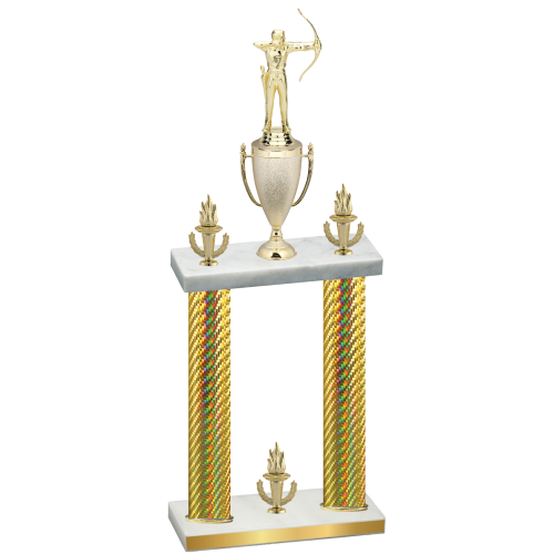 Double Gold Carbon Fiber Victory Archery Trophy