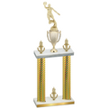 Double Gold Carbon Fiber Victory Basketball Trophy