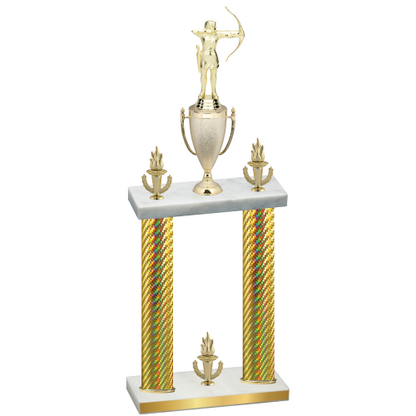 Double Gold Carbon Fiber Victory Archery Trophy