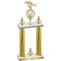 Double Gold Carbon Fiber Victory Fishing Trophy