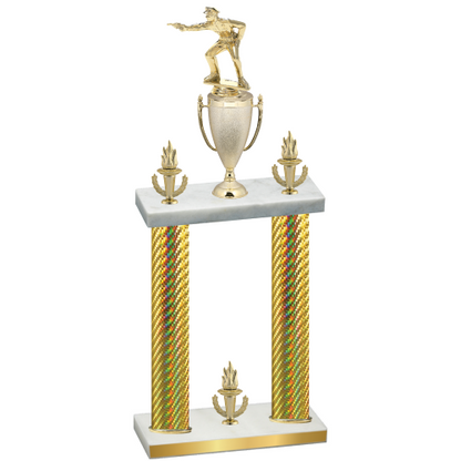 Double Gold Carbon Fiber Victory Shooter Trophy