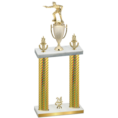 Double Gold Carbon Fiber Year Shooter Trophy
