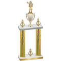 Double Gold Carbon Fiber Victory Holiday Trophy