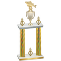 Double Gold Carbon Fiber Victory Fishing Trophy