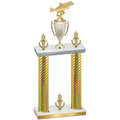 Double Gold Carbon Fiber Victory Fishing Trophy