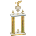 Double Gold Carbon Fiber Year Fishing Trophy