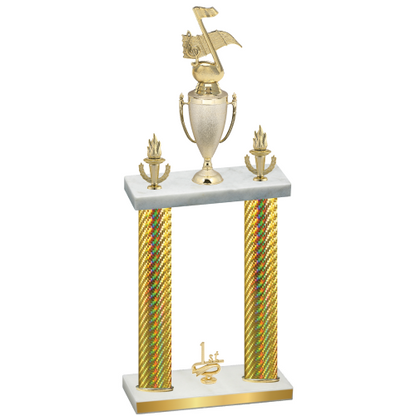 Double Gold Carbon Fiber First Place Music Trophy