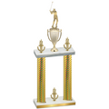 Double Gold Carbon Fiber Victory Golf Trophy