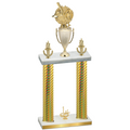 Double Gold Carbon Fiber First Place Baseball Trophy