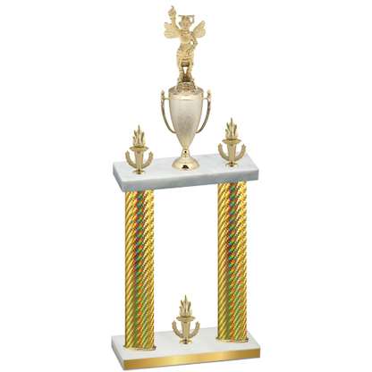Double Gold Carbon Fiber Victory Academics Trophy