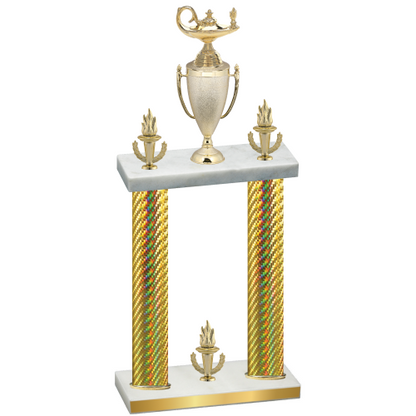 Double Gold Carbon Fiber Victory Academics Trophy