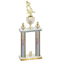 Double Silver Glacier Year Football Trophy