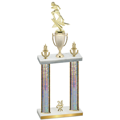 Double Silver Glacier Year Football Trophy