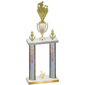 Double Silver Glacier Third Place Rugby Trophy