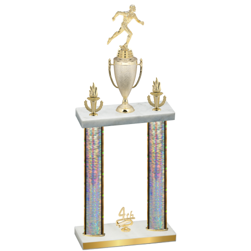 Double Silver Glacier Fourth Place Running Trophy