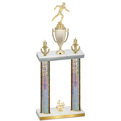 Double Silver Glacier Fourth Place Running Trophy