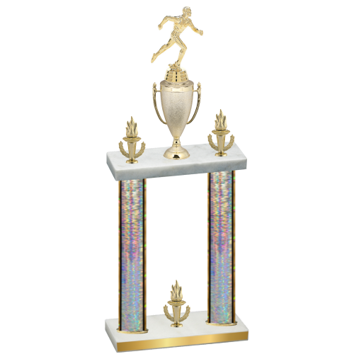 Double Silver Glacier Victory Running Trophy