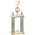 Double Silver Glacier Third Place Running Trophy