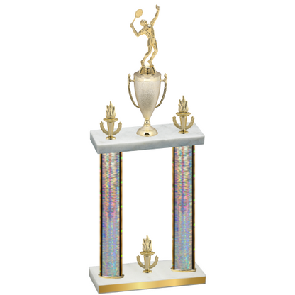 Double Silver Glacier Victory Tennis Trophy