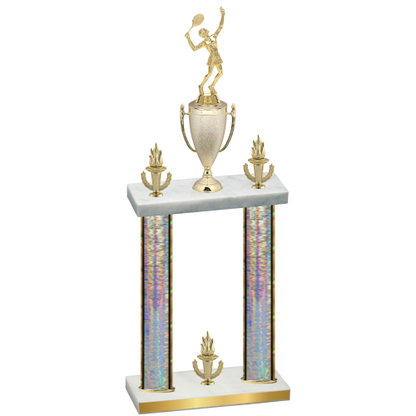 Double Silver Glacier Victory Tennis Trophy