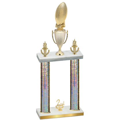 Double Silver Glacier Second Place Football Trophy