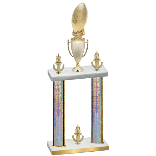 Double Silver Glacier Victory Football Trophy