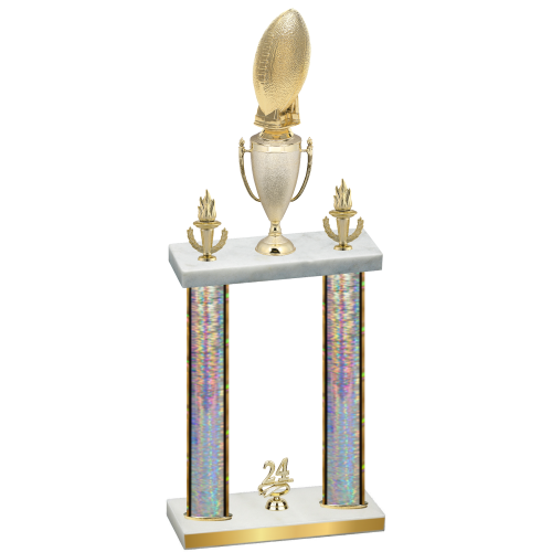 Double Silver Glacier Year Football Trophy