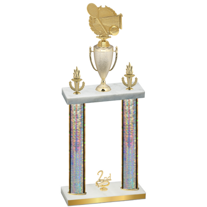 Double Silver Glacier Second Place Tennis Trophy