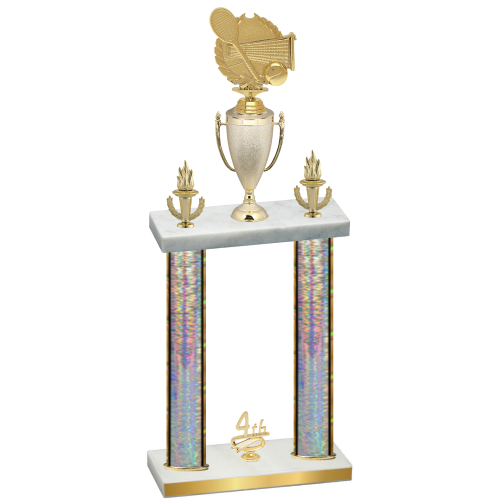 Double Silver Glacier Fourth Place Tennis Trophy