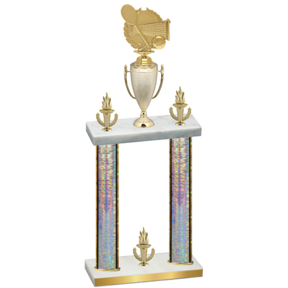 Double Silver Glacier Victory Tennis Trophy