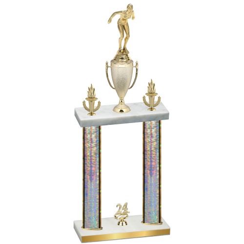 Double Silver Glacier Year Tennis Trophy
