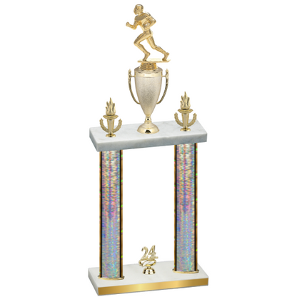 Double Silver Glacier Year Football Trophy