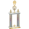 Double Silver Glacier First Place Insert Trophy