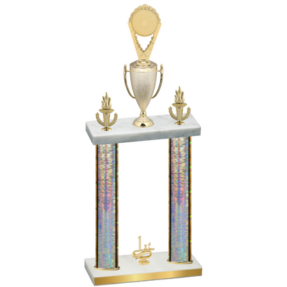 Double Silver Glacier First Place Insert Trophy