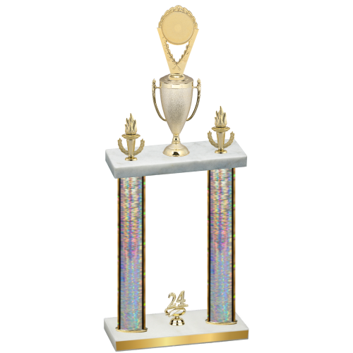 Double Silver Glacier Year Insert Trophy