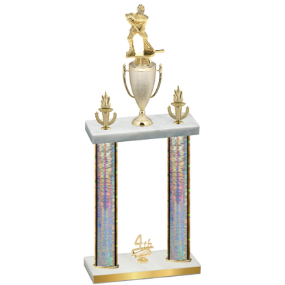 Double Silver Glacier Fourth Place Hockey Trophy