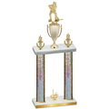 Double Silver Glacier First Place Hockey Trophy