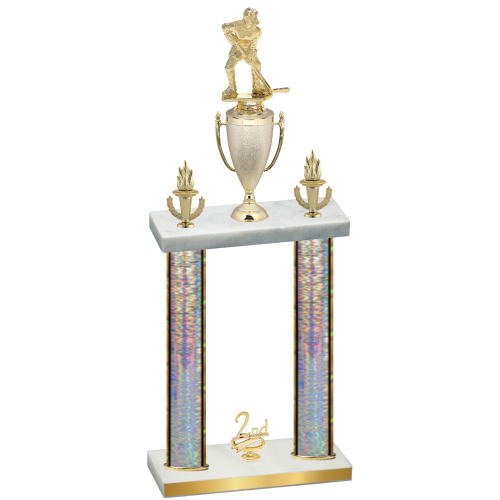 Double Silver Glacier Second Place Hockey Trophy