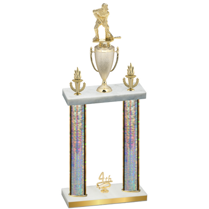 Double Silver Glacier Fourth Place Hockey Trophy