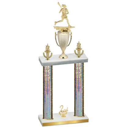 Double Silver Glacier Second Place Lacrosse Trophy