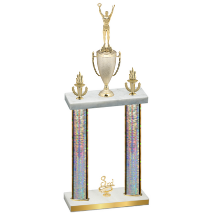 Double Silver Glacier Third Place Victory Trophy