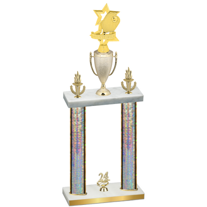 Double Silver Glacier Year Pickleball Trophy