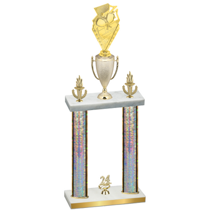 Double Silver Glacier Year Pickleball Trophy