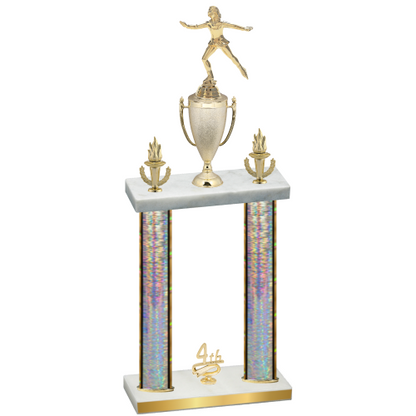 Double Silver Glacier Fourth Place Skater Trophy