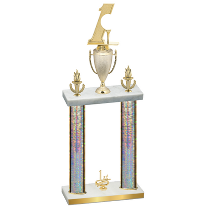 Double Silver Glacier First Place Golf Trophy
